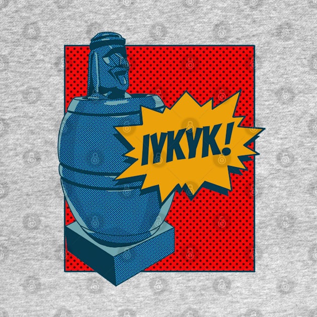 Comic-Style Barrel Man: Unveil the Mystery with 'IYKYK' by Bear World Industries